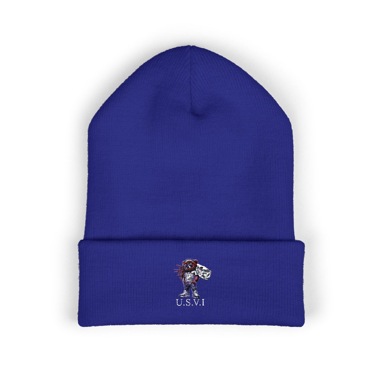 Classic Cuffed VI Beanie with Embroidered Design