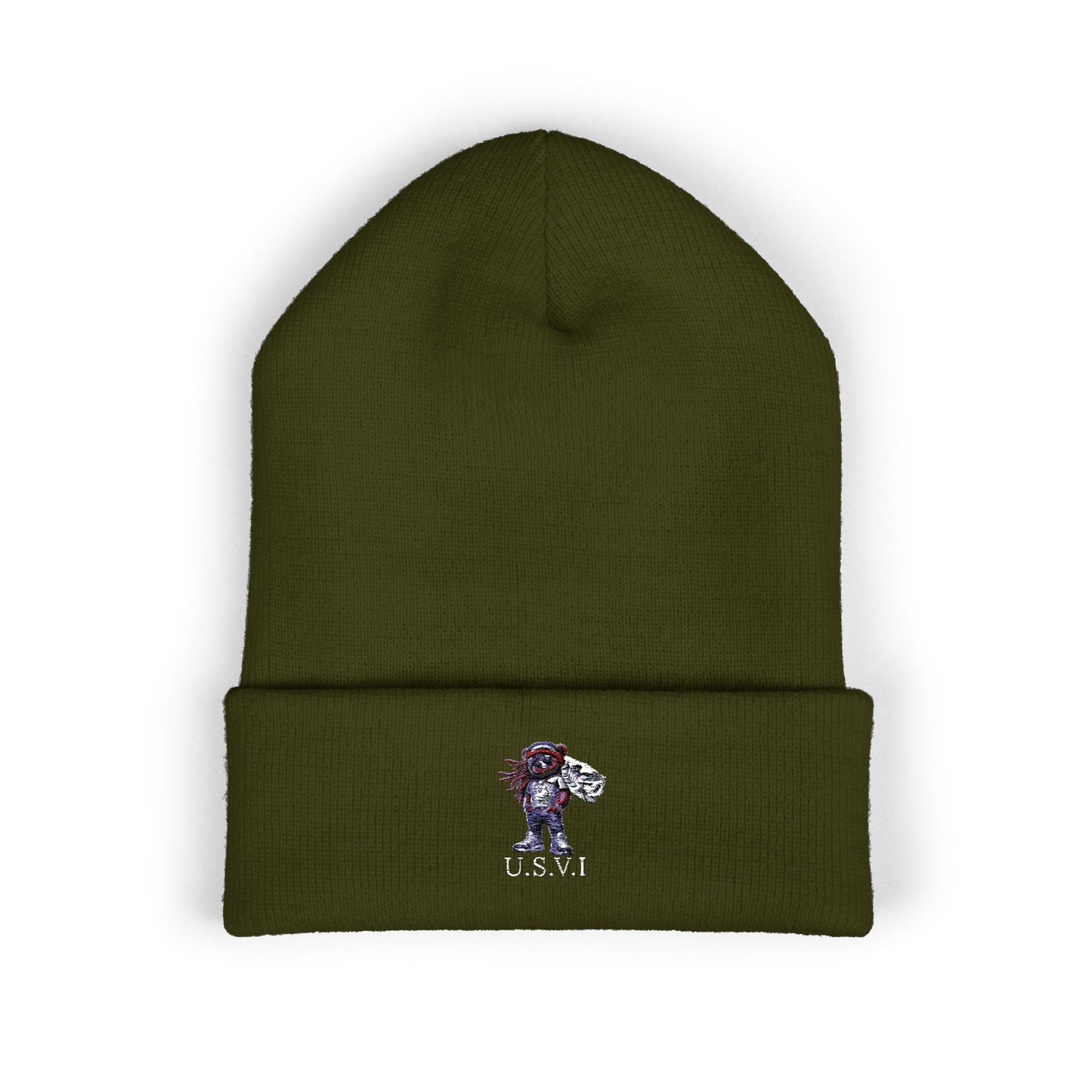 Classic Cuffed VI Beanie with Embroidered Design
