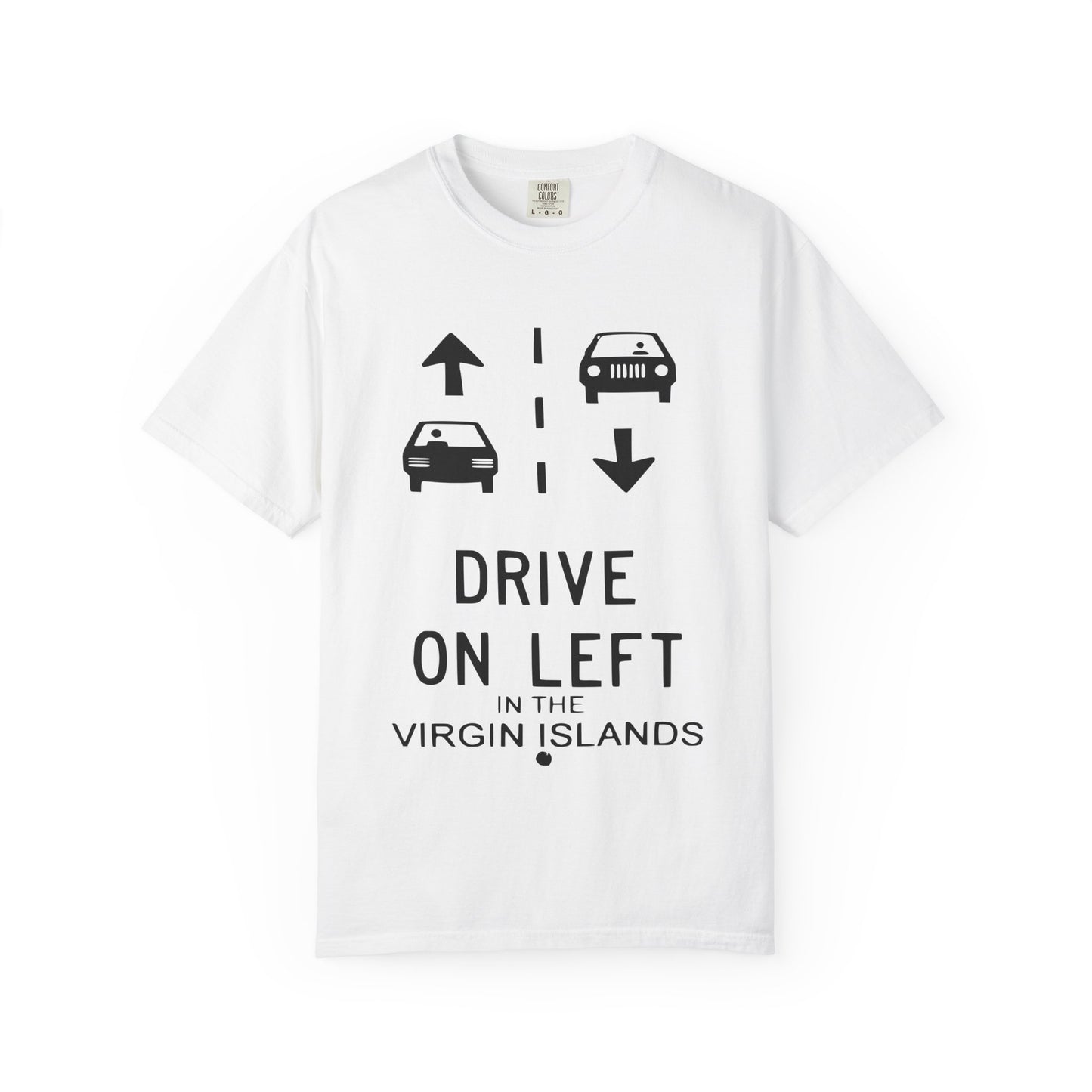 Drive on Left Virgin Islands Unisex T-shirt
