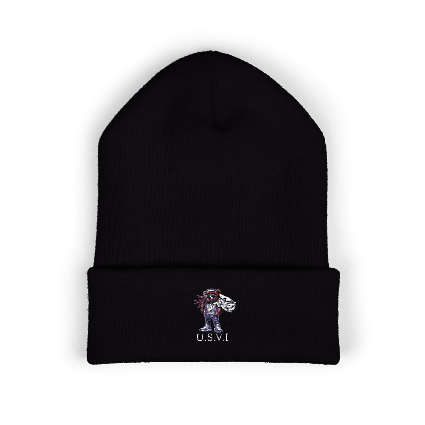Classic Cuffed VI Beanie with Embroidered Design
