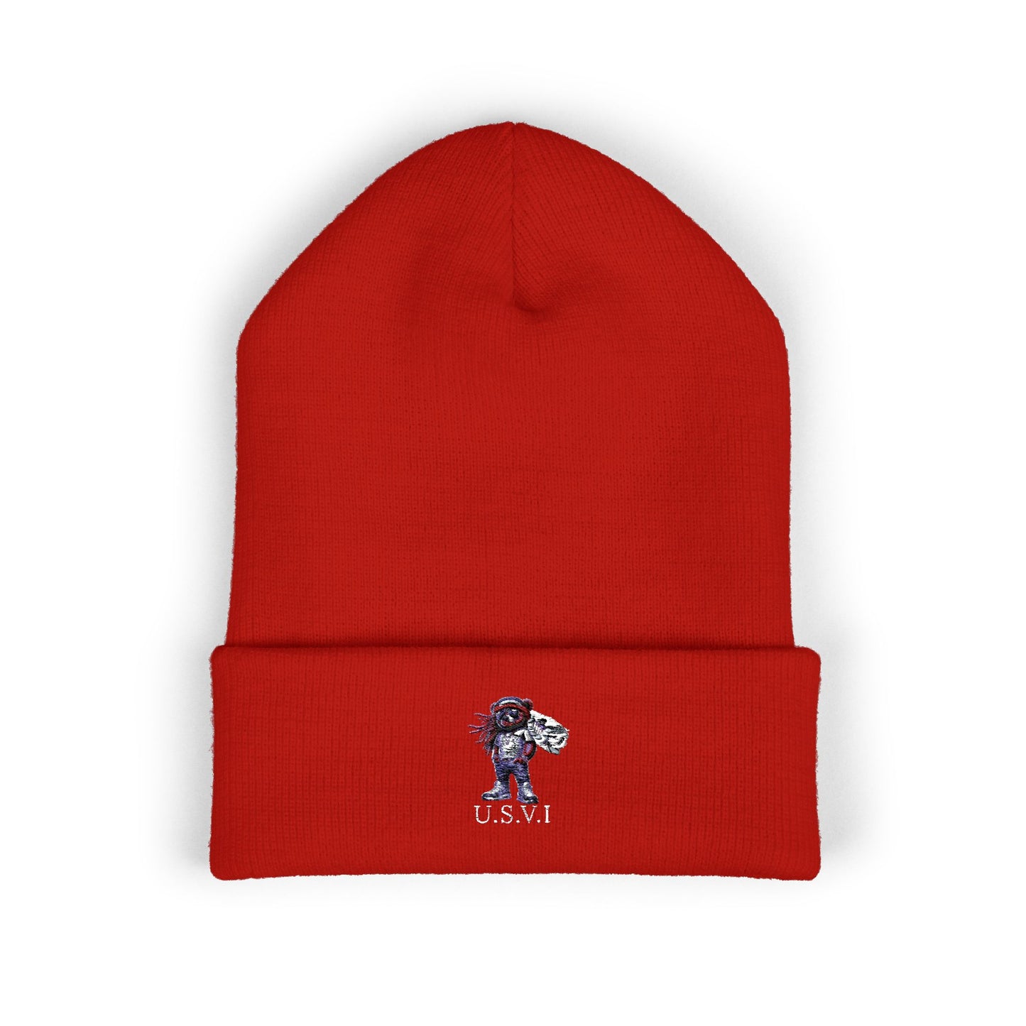 Classic Cuffed VI Beanie with Embroidered Design