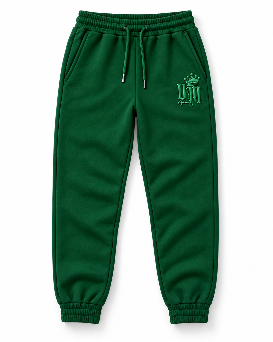 Undercover Millionaire Crown Monogram Joggers – Forest Green