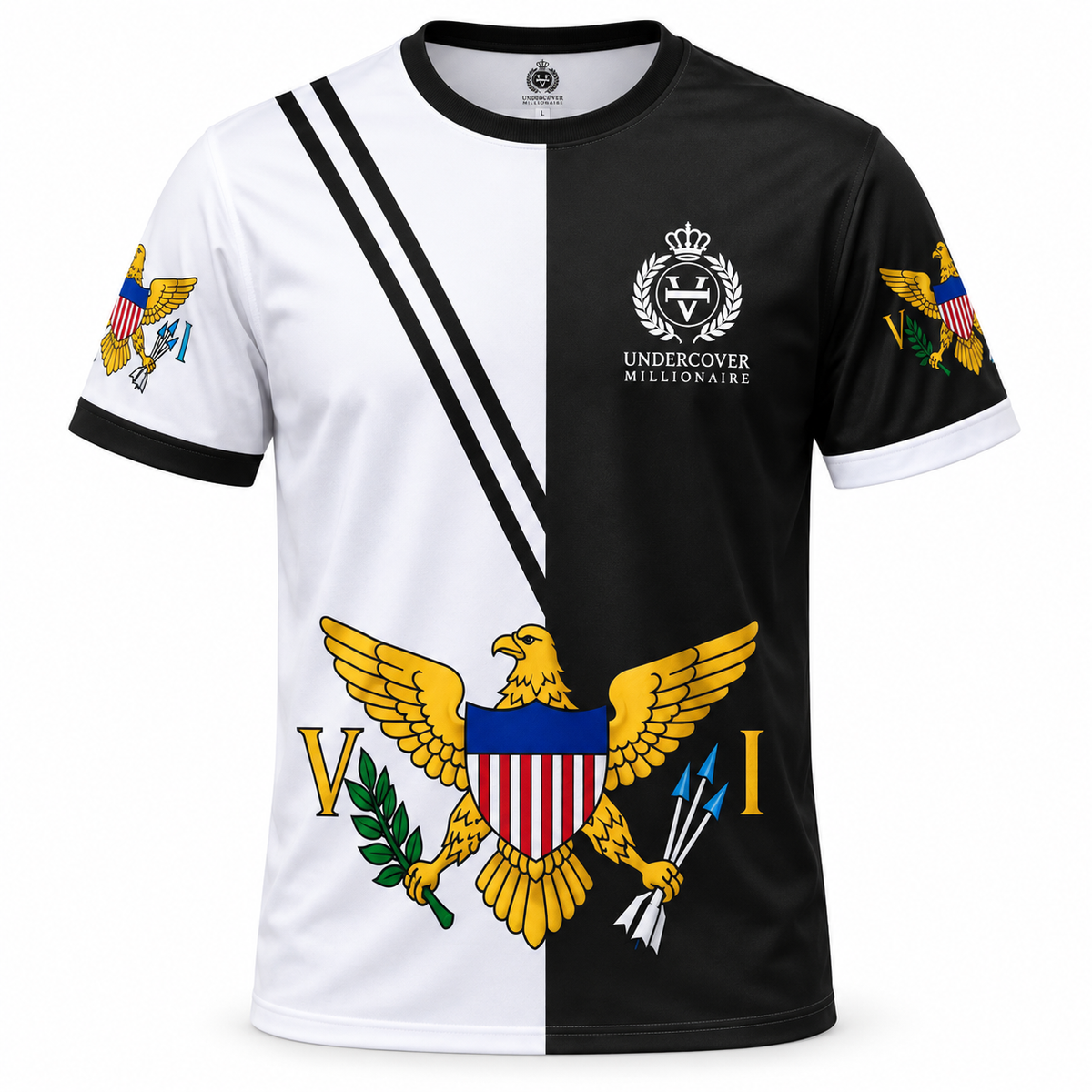 VI Heritage Performance Shirt – Black & White