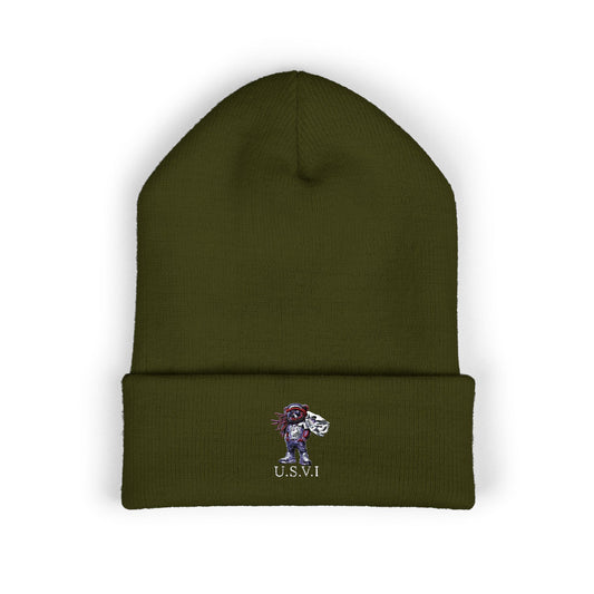 Classic Cuffed VI Beanie with Embroidered Design