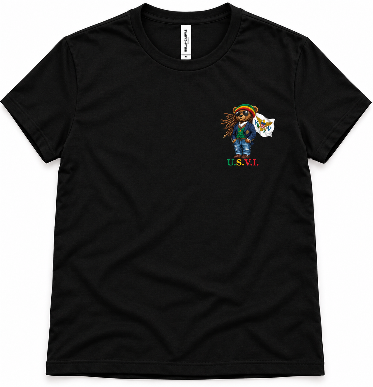 USVI Island Bear Pocket Tee