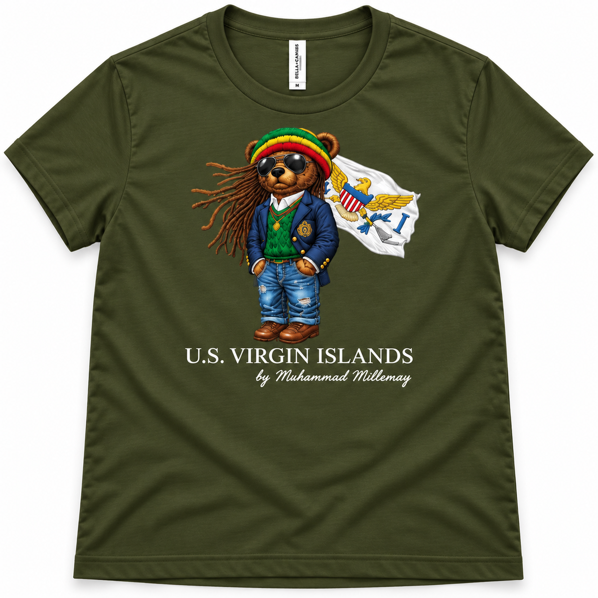 USVI Island Bear Signature Tee