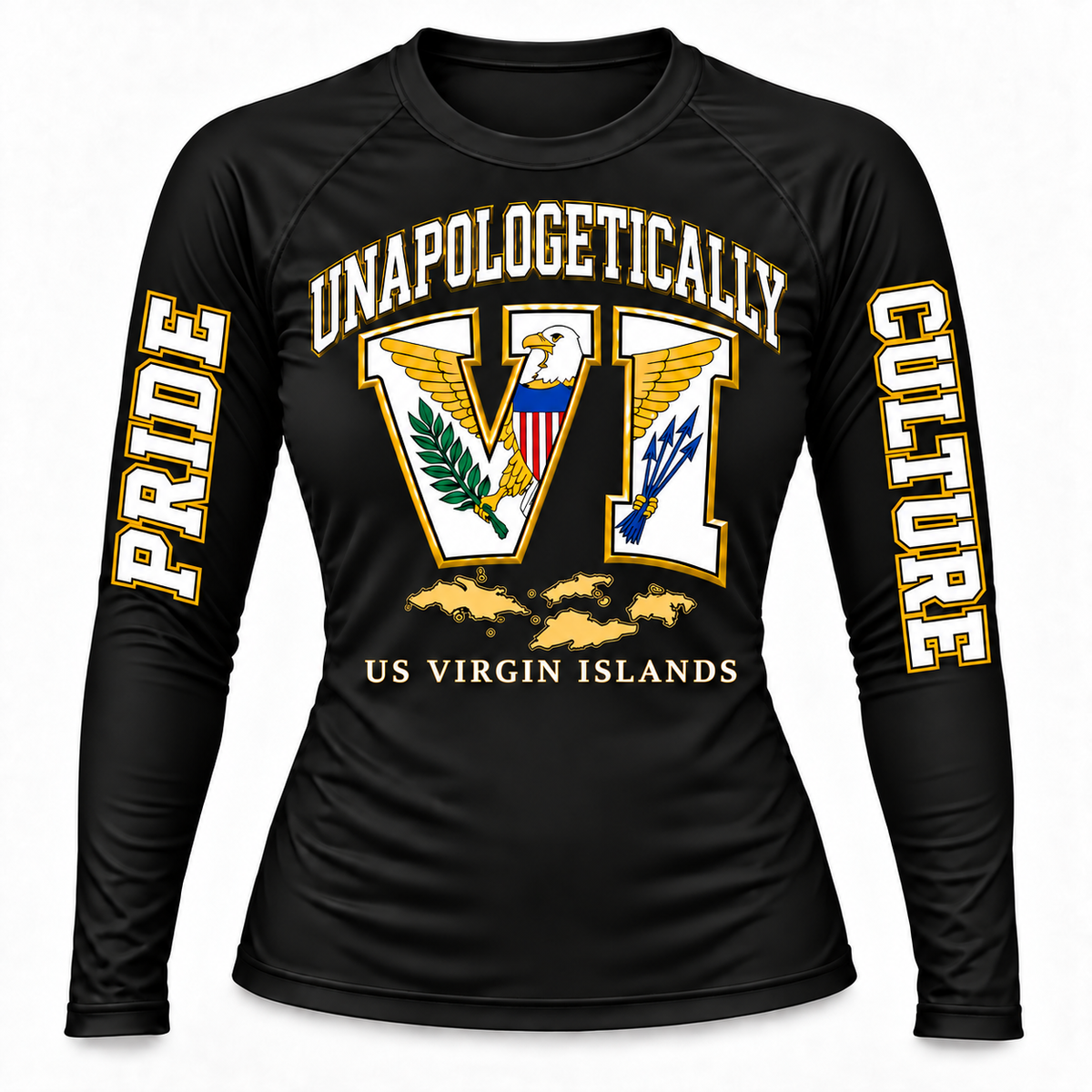 Unapologetically VI Pride & Culture Long-Sleeve Rash Guard