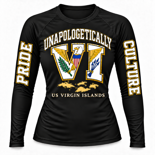 Unapologetically VI Pride & Culture Long-Sleeve Rash Guard