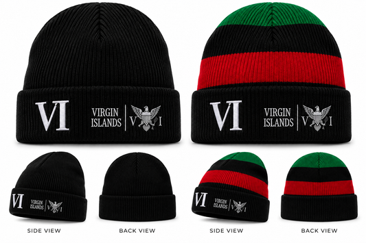 VI Heritage Embroidered Cuffed Beanie