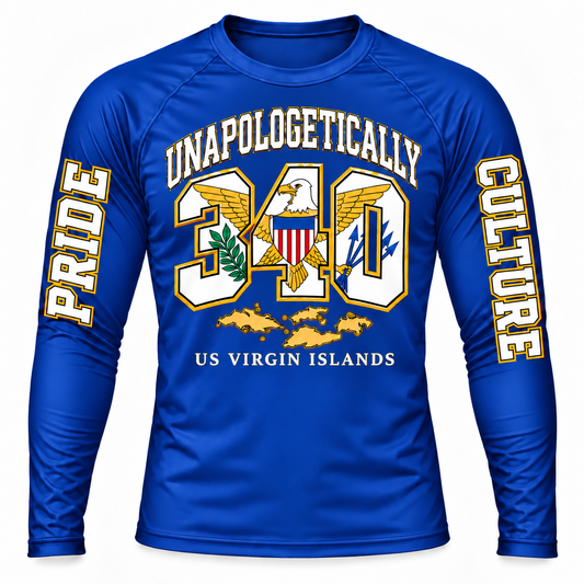 Unapologetically 340 – VI Pride & Culture Long-Sleeve Rash Guard