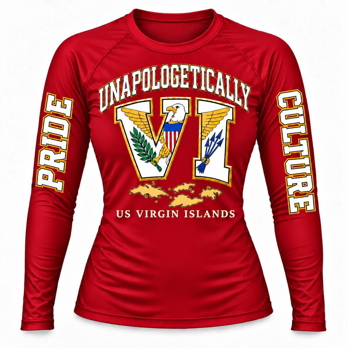 Unapologetically VI Pride & Culture Long-Sleeve Rash Guard