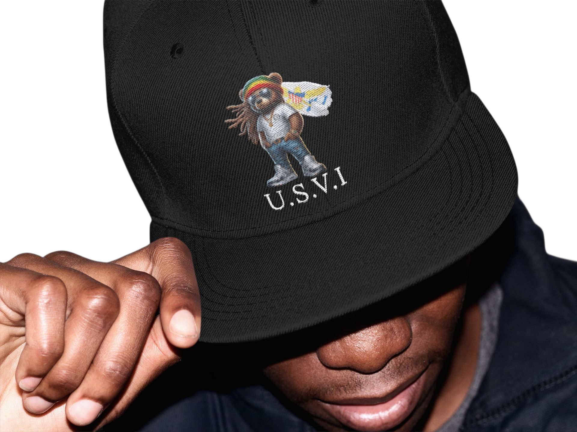Embroidered VI Bear Snap Back