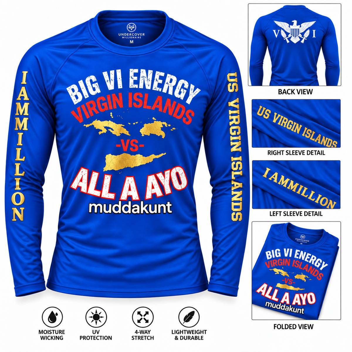 Big VI Energy “All A Ayo” Long-Sleeve Rash Guard