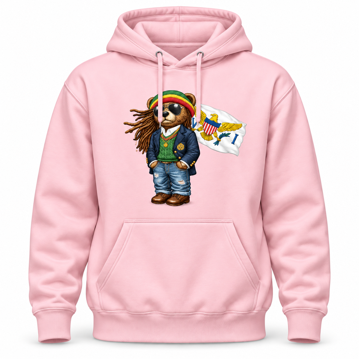 VI Island Bear Heritage Hoodie